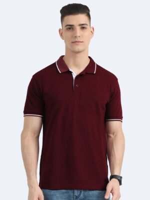 ORGANIC Premium Polo T-Shirt for Men ? 100% Cotton | 270 GSM | Biowash Softness | Velvet Tape Accents