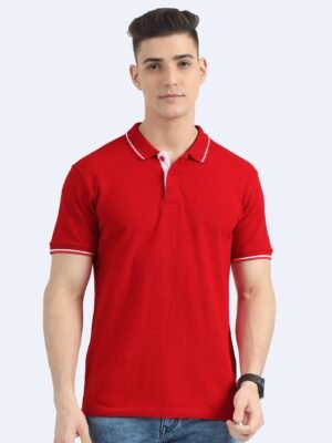 ORGANIC Premium Polo T-Shirt for Men ? 100% Cotton | 270 GSM | Biowash Softness | Velvet Tape Accents