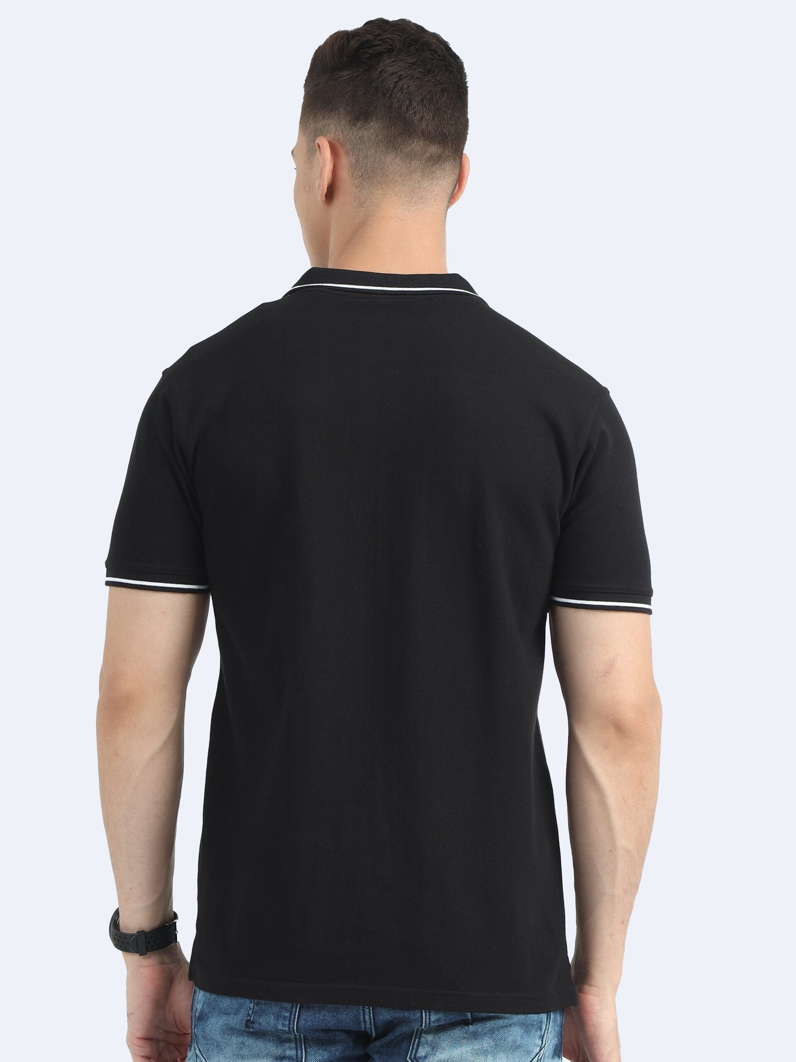 ORGANIC Premium Polo T-Shirt for Men ? 100% Cotton | 270 GSM | Biowash Softness | Velvet Tape Accents