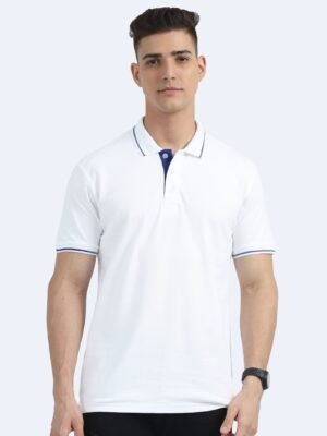 ORGANIC Premium Polo T-Shirt for Men ? 100% Cotton | 270 GSM | Biowash Softness | Velvet Tape Accents