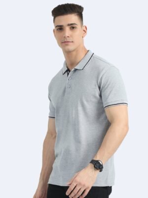 ORGANIC Premium Polo T-Shirt for Men ? 100% Cotton | 270 GSM | Biowash Softness | Velvet Tape Accents