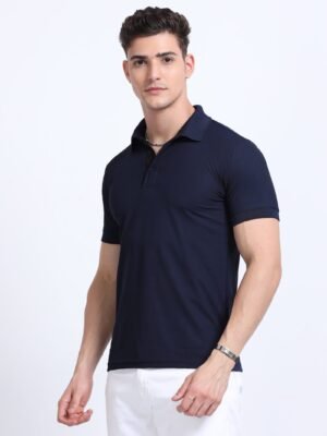 AEROPIQ Premium Polo T-Shirt for Men ? 100% Nano Poly | Cotton-Feel | 210 GSM | High-Performance Fabric