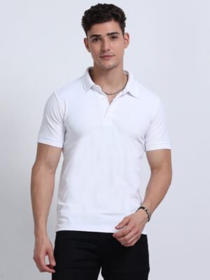 AEROPIQ Premium Polo T-Shirt for Men ? 100% Nano Poly | Cotton-Feel | 210 GSM | High-Performance Fabric