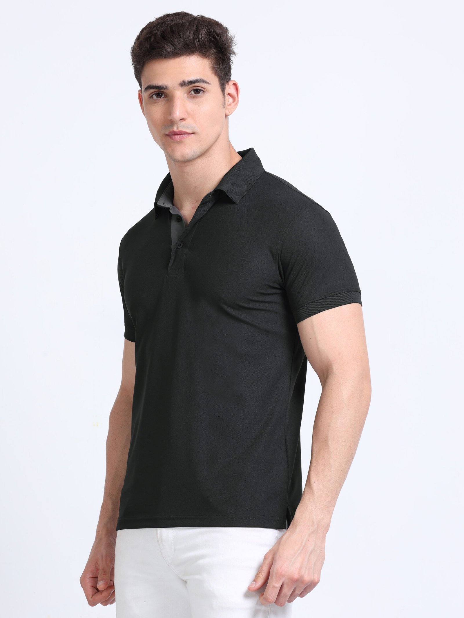 AEROPIQ Premium Polo T-Shirt for Men ? 100% Nano Poly | Cotton-Feel | 210 GSM | High-Performance Fabric