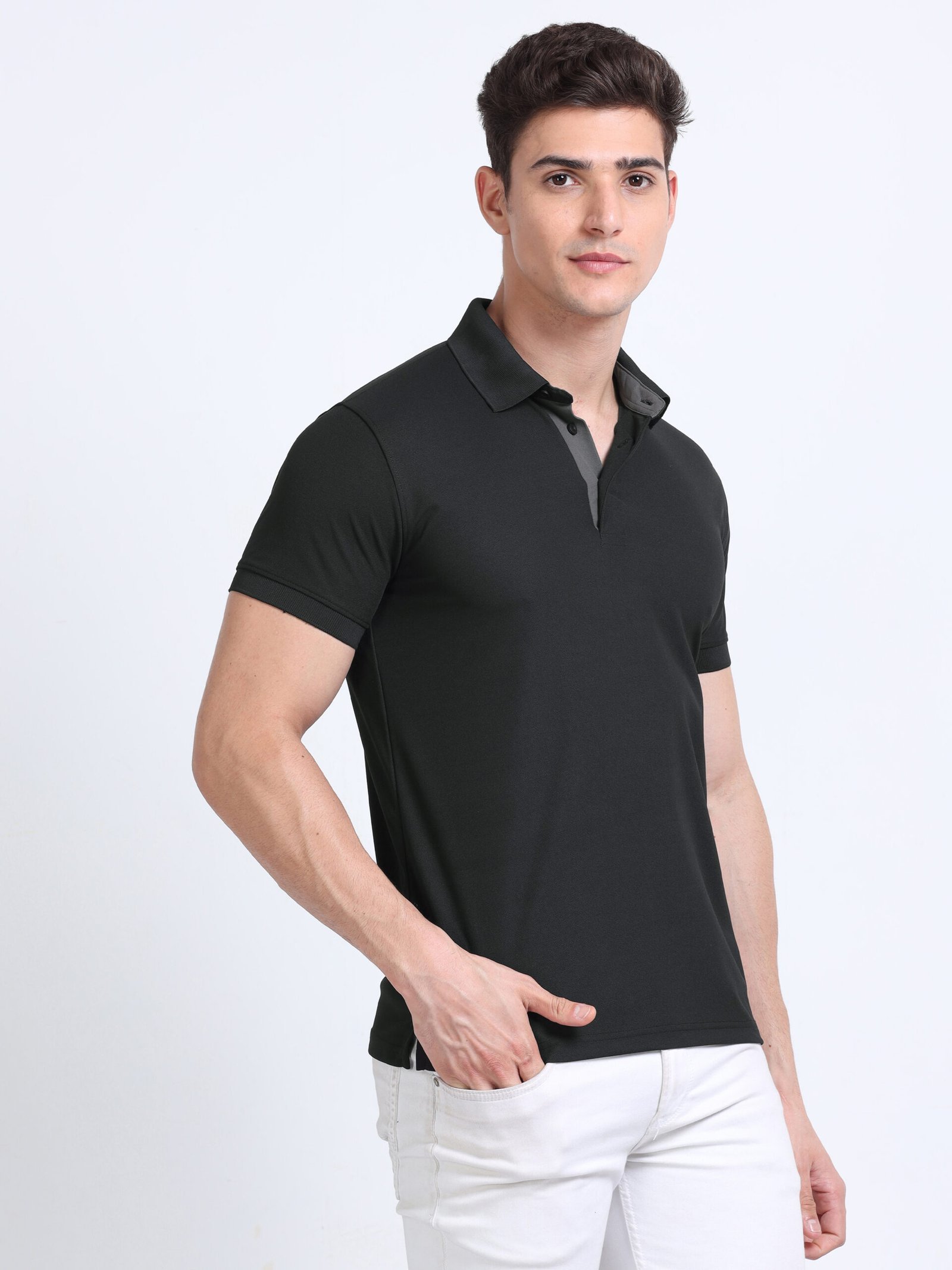 AEROPIQ Premium Polo T-Shirt for Men ? 100% Nano Poly | Cotton-Feel | 210 GSM | High-Performance Fabric