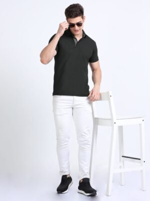 AEROPIQ Premium Polo T-Shirt for Men ? 100% Nano Poly | Cotton-Feel | 210 GSM | High-Performance Fabric