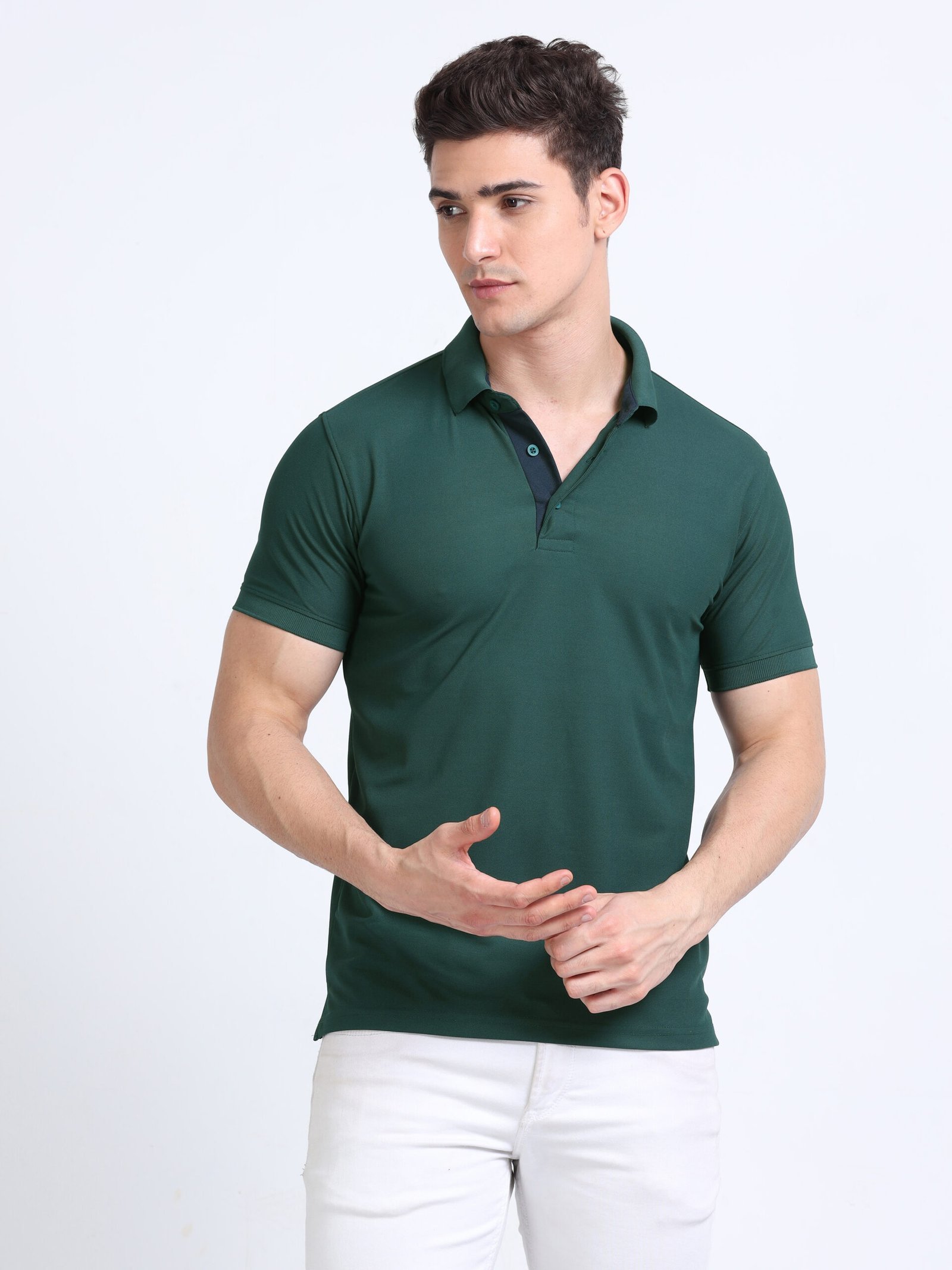 AEROPIQ Premium Polo T-Shirt for Men ? 100% Nano Poly | Cotton-Feel | 210 GSM | High-Performance Fabric