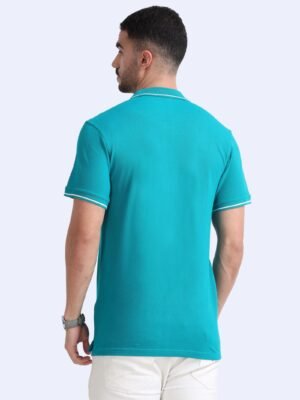 ORGANIC Premium Polo T-Shirt for Men ? 100% Cotton | 270 GSM | Biowash Softness | Velvet Tape Accents