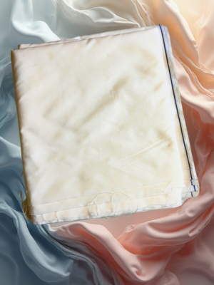 Plain Pattu Saree Fabric - White