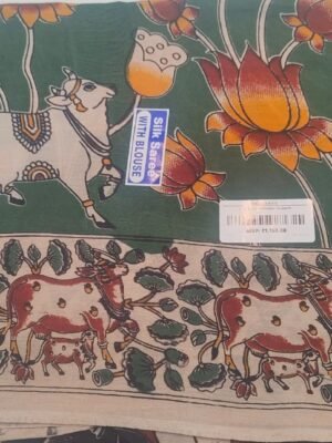 Kalamkaari Sarees - Green