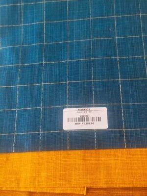 Rawsilk Dress materials - PEACOCK BLUE