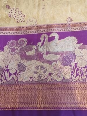 Darmavaram semi silk sarees - Gold
