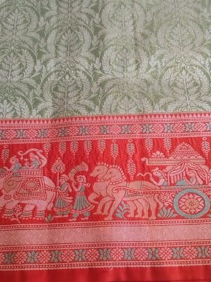 Darmavaram semi  silk sarees - light green.