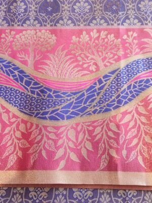Dharmavaram semi silk saree - PURPLE