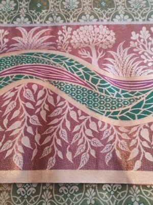 Dharmavaram semi silk saree - GREEN
