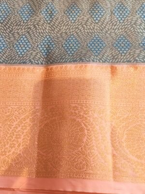 Dharmavaram semi silk saree - BLUE