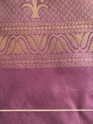 SEMI SILK DRESS MATERIAL - BROWN