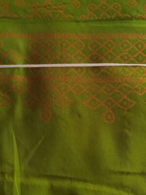 SEMI SILK DRESS MATERIAL - PARROTGREEN