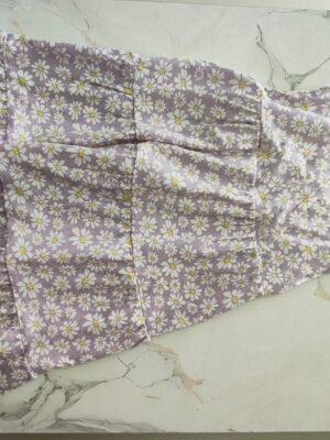 Tie Rope Neck Frock - Lavander - S