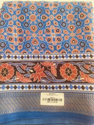 Ruby Silk Digital Print Sarees - Blue