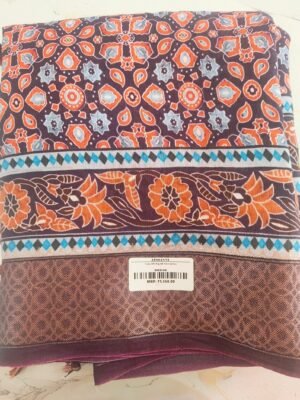 Ruby Silk Digital Print Sarees - Dark Brown