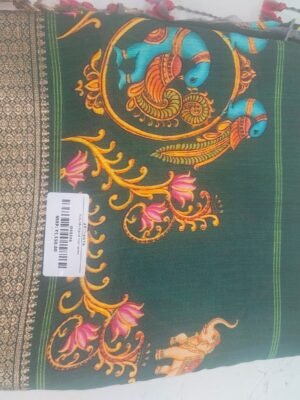 Ruby Silk Digital Print Sarees - Green