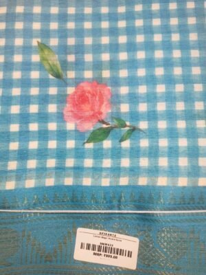 Cotton Magic Mudra Saree - BLUE