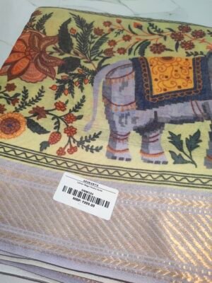 Cotton Magic Mudra Saree - Grey