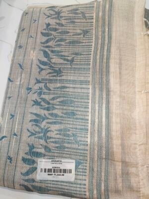 Linen Fancy Saree - Green