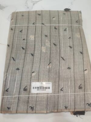 Linen Fancy Saree - Purple