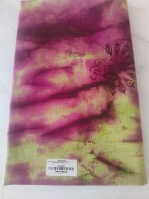 Pure Cotton Saree (Dye) without Blouse - Yellow