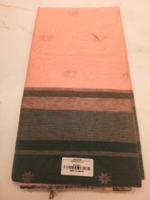 Maheswari Cotton Saree - Lite Pink