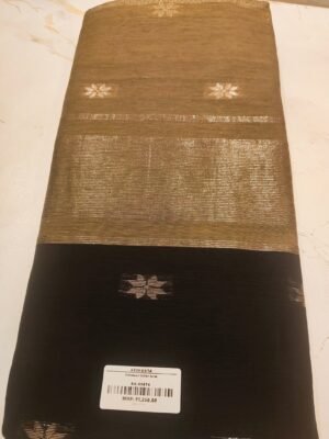 Maheswari Cotton Saree - Black