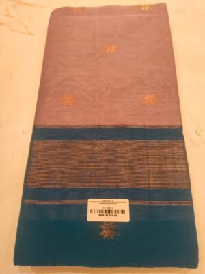 Maheswari Cotton Saree - Pink Blue