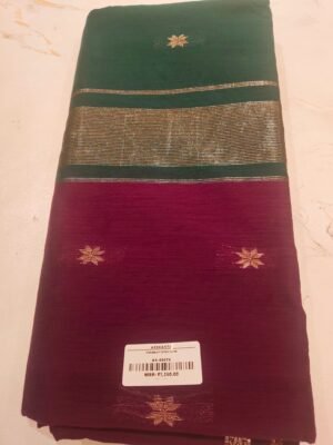 Maheswari Cotton Saree - Green